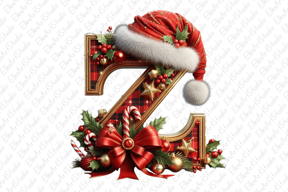 Christmas Alphabet Festive Holiday Png