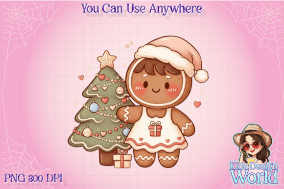 Christmas Gingerbread Man Clipart PNG for Illustrations