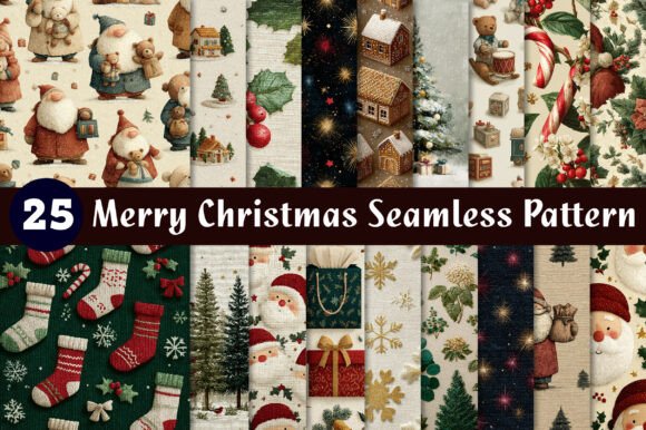 Classic Merry Christmas Pattern: A Designer’s Review for Editorial and Web Use
