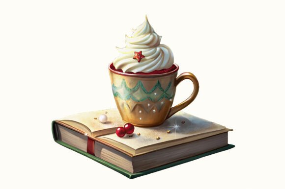 Coffee and Books Christmas PNG: A Designer’s Review for Branding