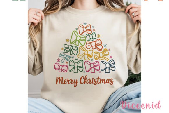 Colorful Bow Christmas Tree PNG Clipart Review