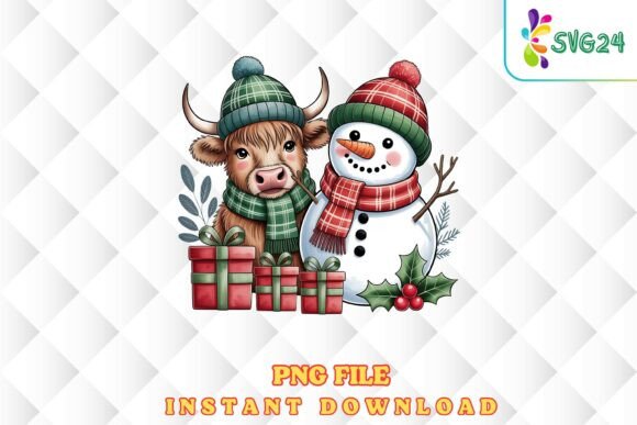 Cow Snowman Farm Christmas PNG: A Designer’s Review for Seasonal Illustrations