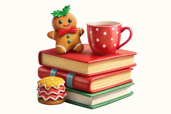 Cozy Holiday Books Christmas PNG: A Review for Bloggers and Designers