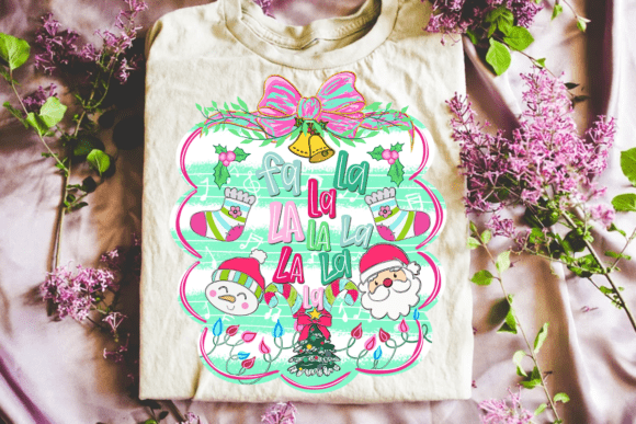Fa La La Christmas PNG, Cute Santa Png: A Seller’s Review for Illustrations