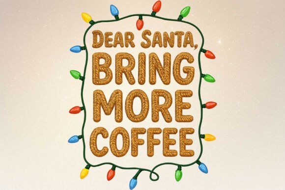 Knitted Santa More Coffee Christmas PNG: A Designer’s Review for Illustrations
