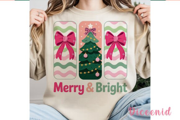Merry Bright Christmas PNG Clipart