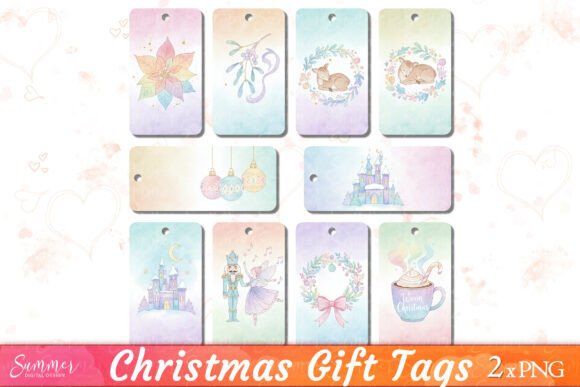 Pastel Christmas Gift Tags Sticker Sheet Review