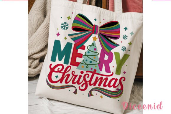 Rainbow Merry Christmas Sublimation Illustrations Review