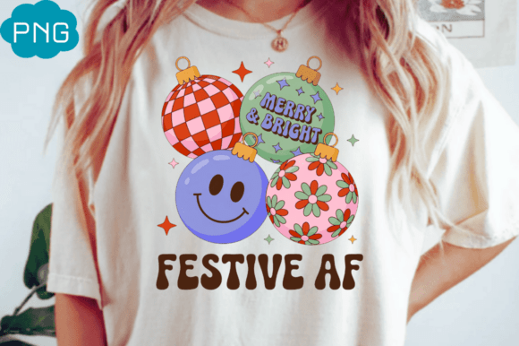 Retro Christmas Festive AF Shirt Png Illustrations Review