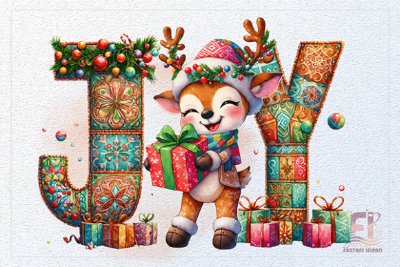 Reviewing Funny Christmas Reindeer JOY Clipart PNG