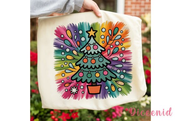 Whimsical Doodle Christmas Tree PNG Review for Illustrations