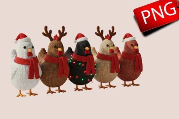 Yarn Crochet Christmas Lights Chicken P Illustrations Review